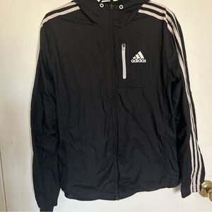 Black Adidas Windbreaker
